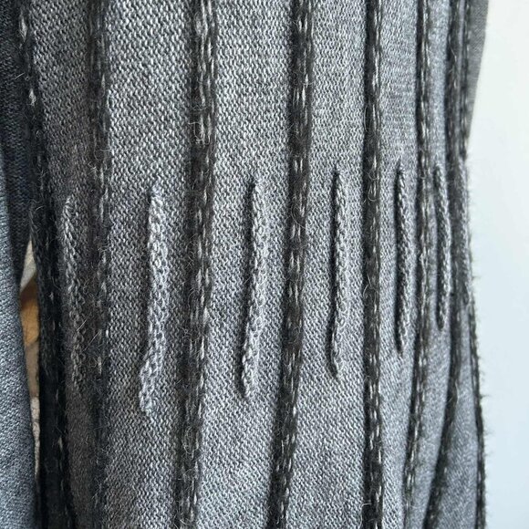 Joseph Ribkoff Dark Heather Grey Shawl Collar Faux-Fur Long Coatigan – US L - Picture 12 of 14